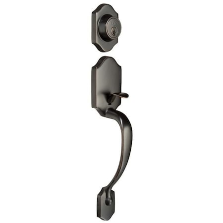 Yale Single Cylinder Myers Park Exterior HNDL Kwikset Key Oil Rubbed Bronze MPSC10BP